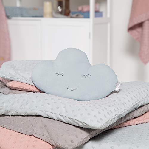 Roba Cuscino A Forma Di Nuvola Style - Cuscino Decorativo Per La Cameretta Dei Bambini - Morbido - Imbottito - Idea Regalo Per Compleanno E Natale - Azzurro - 2