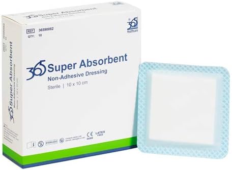 365 Super Absorbent Dressing 10 x 10 cm - Pack of 10 (Ref 36590082)
