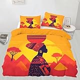 【Linge de Lit Moderne】Ces housse couette Femme Africaine pour rendent votre chambre élégante et attrayante. Des motifs personnalisés rendront votre chambre plus unique,un bon choix de cadeau pour vous-même, vos familles, vos enfants et vos amis