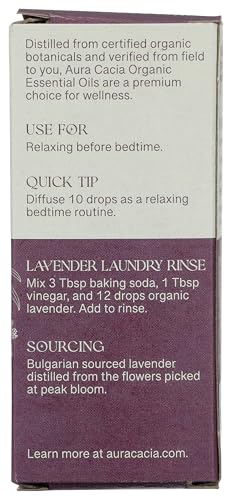 Aceite Esencial Orgánico de Lavanda Aura Cacia 0.25 Fl Oz miniatura 2