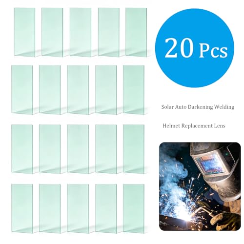 Image of Welding Helmet Cover Lens,Solar Auto Darkening Welding Helmet Replacement Lens,Outside Protective Lens-20Pcs