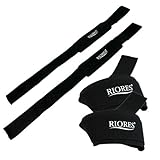 RIORES(リオレス) リストストラップ リストラップ 55cm 手首固定 握力補助 リフティングストラップ 筋トレ 在宅 トレーニング ダイエット フィットネス