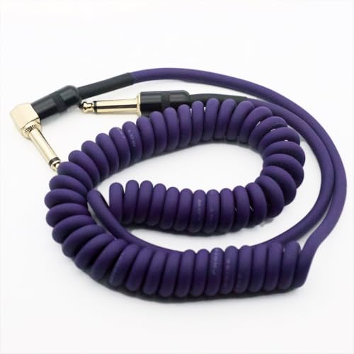 Aestivate 10ft/3m Coiled Guitar Cable L-S Coil Electric Instrument Cable Curly Instrument Cable...