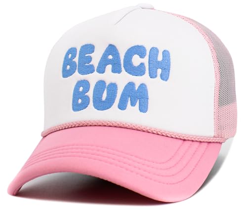 Image of Vacation Beach Camping Womens Baseball Cap Distressed Vintage Unconstructed Embroidered Patch Hat