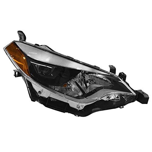 Image of TRQ Passenger Side Headlight Assembly Compatible with 2014-2016 Toyota Corolla TO2503216