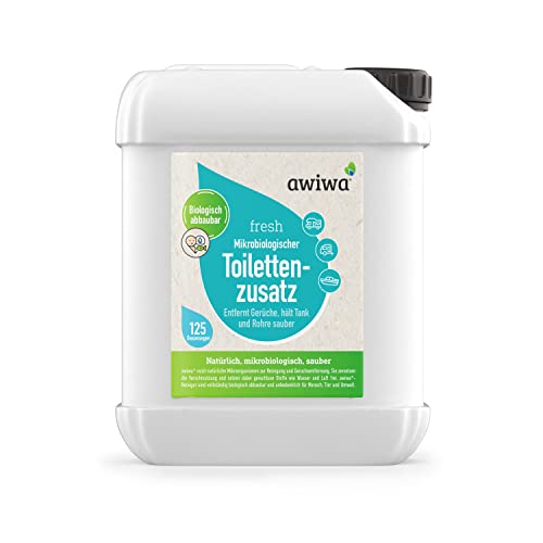 awiwa fresh Grauwassertank Zusatz (2 5l) - mikrobiologischer Grauwassertank Reiniger beseitigt Schmutz und säubert Tank & Leitungen - starker Abwassertank Reiniger gegen unangenehme Gerüche