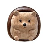 Berriphonia Figuras de Animales Ornamento de Juguete de Mesa de Madera Decoración Realista de Erizo para Precios, Mesita De Noche, Dormitorio, Apartamento, Guardería, Regalos De Fiesta, Cumpleaños en