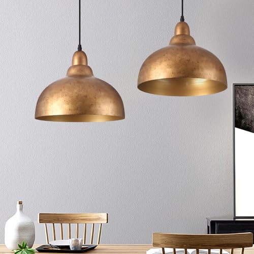 Ziqqeelam 2 Pack 11.8" Copper Pendant Light Kitchen Island Farmhouse Hanging Pendant Light Fixtures, Vintage Dome Pendant Lights Kitchen Island, Dome Chandelier for Kitchen Island Dining Room Ziqqeelam 2 Pack 11.8" Copper Pendant Light Kitchen Island Farmhouse Hanging Pendant Light Fixtures, Vintage Dome Pendant Lights Kitchen Island, Dome Chandelier for Kitchen Island Dining Room