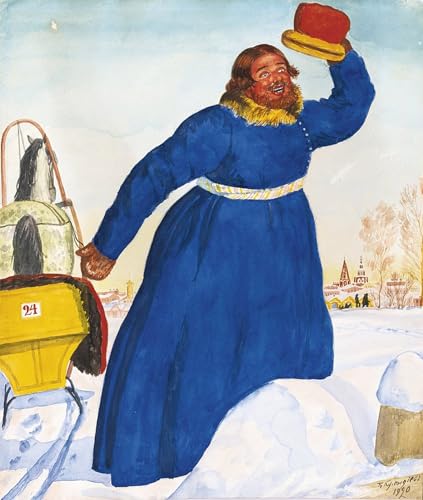 Affiche Boris Mikhailovich Kustodiev Cocher Tableau Animaux Décoration Bureau 60x90cm