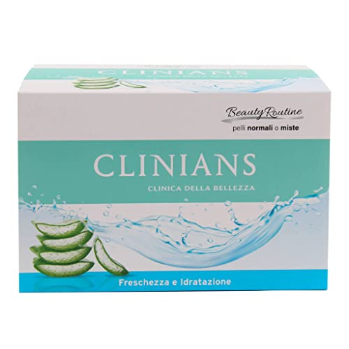 Clinians Cofanetto Hydra Plus Beauty Routine Pelli Normali e Miste con Gel Detergente Rinfrescante 150 ml + Crema Idratante Leggera 50 ml + Salviette Struccanti, Guanto in Microfibra