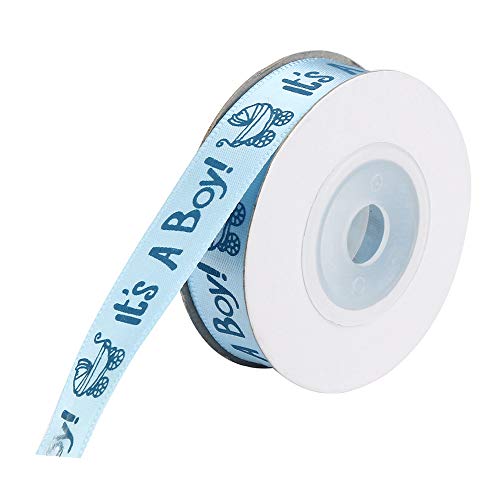Alecony 10 It's Yards Girl Gift Shower Baby A Boy Belt Ribbon Decor Ribbon Home Decor Protection Table Salle Manger (Blue, One Size) Cover