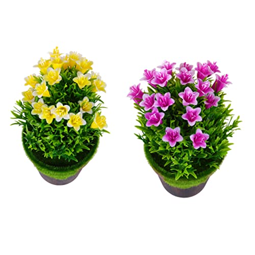 Amosfun 2 Juegos Maceta De Plantas Artificiales Geranio Grandes Plantas Artificiales Exterior Agave Guirnalda Verde Lirio Florero Casa Planta Falsa Iluminado El Plastico 2 Piezas*2