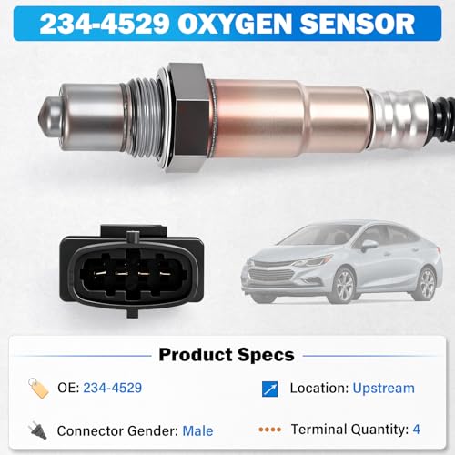 Sensor de Oxígeno 2PCS Compatible Chevy Cruze Sonic Trax 1.4L miniatura 3