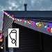 Upgraded String Light Siding Clips Sliding Hooks Light Hanging Hooks Outdoor Weatherproof Plastic Clips for String Lights Xmas Decor Light Clip Hooks Christmas Decor(Pack of 60, Black) (Black)