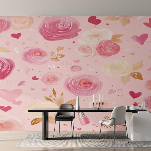 Papier peint floral féminin pour transformer un mur blanc en havre de paix