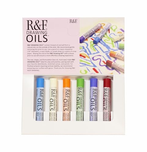 R&F Drawing Oils Modern Color Set 6 12 ml colors