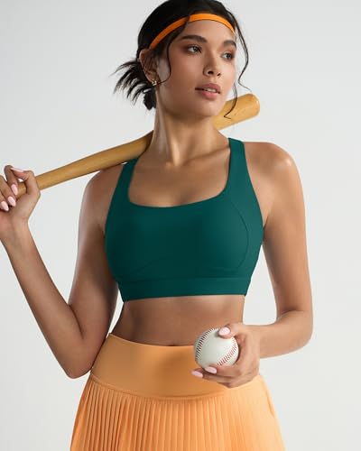 Image of RUNNING GIRL Sports Bras for Women High Support,Racerback High Impact Sports Bra Moulded Cup Workout Bra Push up