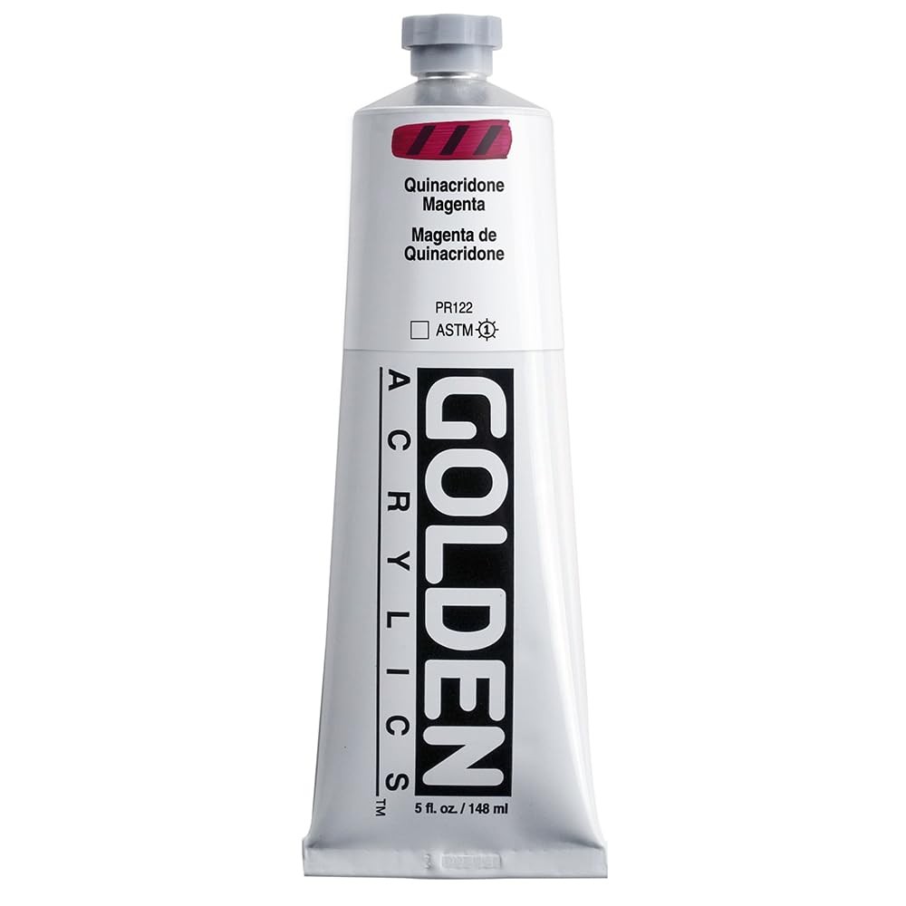 Golden Heavy Body Acrylic - Quinacridone Magenta - 5 oz Tube