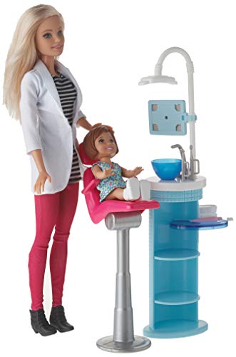 image for Barbie Careers Dentist Playset, Multi Color