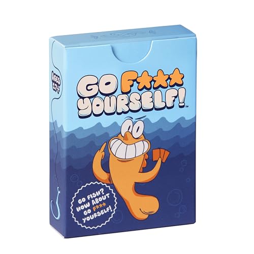 Go F Yourself! The Grown Up Go Fish Card Game Youve Always Wanted | Hilarious Party Game for Grown Ups 2+ Players | 52 Cards 13 Unique Pairs Bold and Vibrant Colors Blue