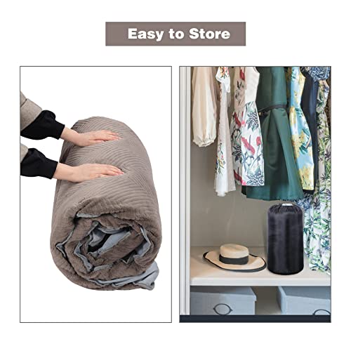 Stonehomy Camping Cot Pad For Adults, Portable Soft Thick Xl Cotton Sleeping Cot Mattress Pad With Carry Bag For Outdoor Indoor, 74.8X27.5 Inches, Brown #TOP6