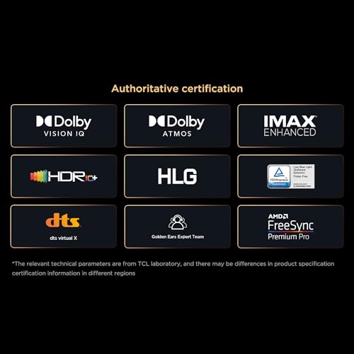 Image of TCL 115 Inch TV, 4K QD-Mini LED Google TV, 20000+Local Dimming Zones, HDR 5000nits 144Hz VRR+240Hz DLG, Dolby Vision IQ, Quantum Dot Pro, AIPQ 3.0 Engine, Wifi TV, 115X955Max-2024 Model