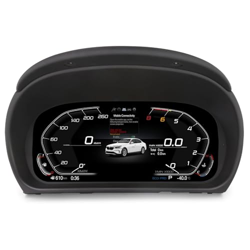 ✪【Compatibilità perfetta】Il cruscotto digitale è progettato specificamente per BMW Serie 3 E90/E91/E92/E93 2005-2012 con sistema CCC/CiC. ⚠️Nota: 1. Le informazioni multimediali (playlist, Bluetooth, radio, ecc.) non verranno visualizzate sul cruscotto. 2. Questa unità supporta SOLO il sistema CCC/CiC. Si prega di confermare che il sistema del veicolo sia CCC/CiC.