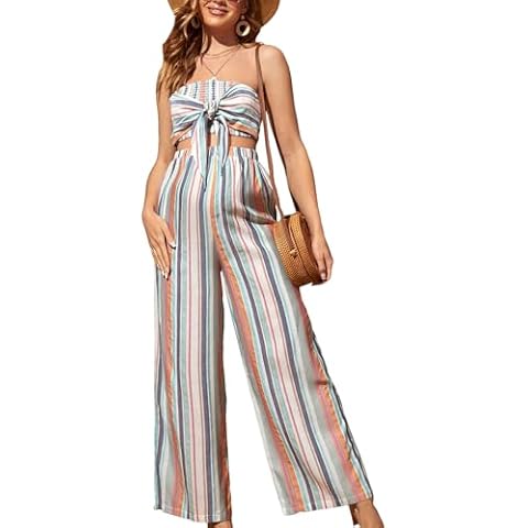 BEAUDRM Maternity Striped Outfit Cover