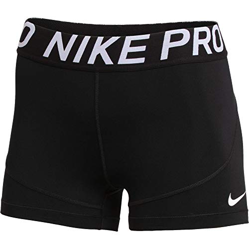 Nike Womens Pro 3 Inch Compression Shorts (Black, Small)