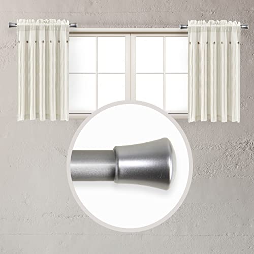 Rod Desyne 5/8" Side Curtain Rod (Set of 2), Satin Nickel