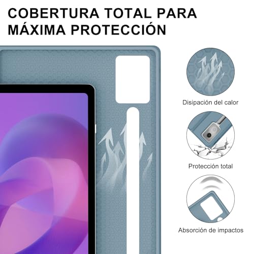 Teclado bluetooth Lenovo Idea Tab Pro 12.7 funda magnética 2025 7