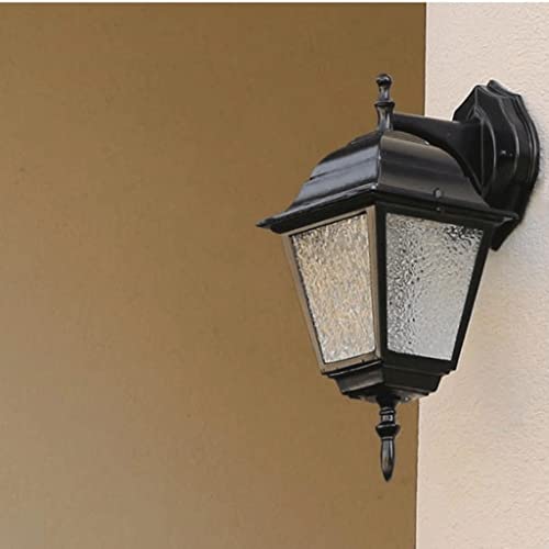 Lampe murale imperméable extérieure rétro au design compact pour cour - 6