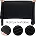 Fanfanwin 2 Pack Speaker Grill Cloth Black Speaker Fabric Covers Protective Dustproof Stereo Mesh Fabric Cloth Replacements for Home Tulle Subwoofer Stage Audio Speakers Repair(67