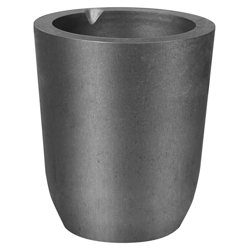 CANALHOUT Silicon Carbide Graphite Crucibles Crucibles for Melting Metal Withstand The High Temperature 1800(3272F) Melting Casting Refining Aluminum Gold Silver Copper (4KG No.3)