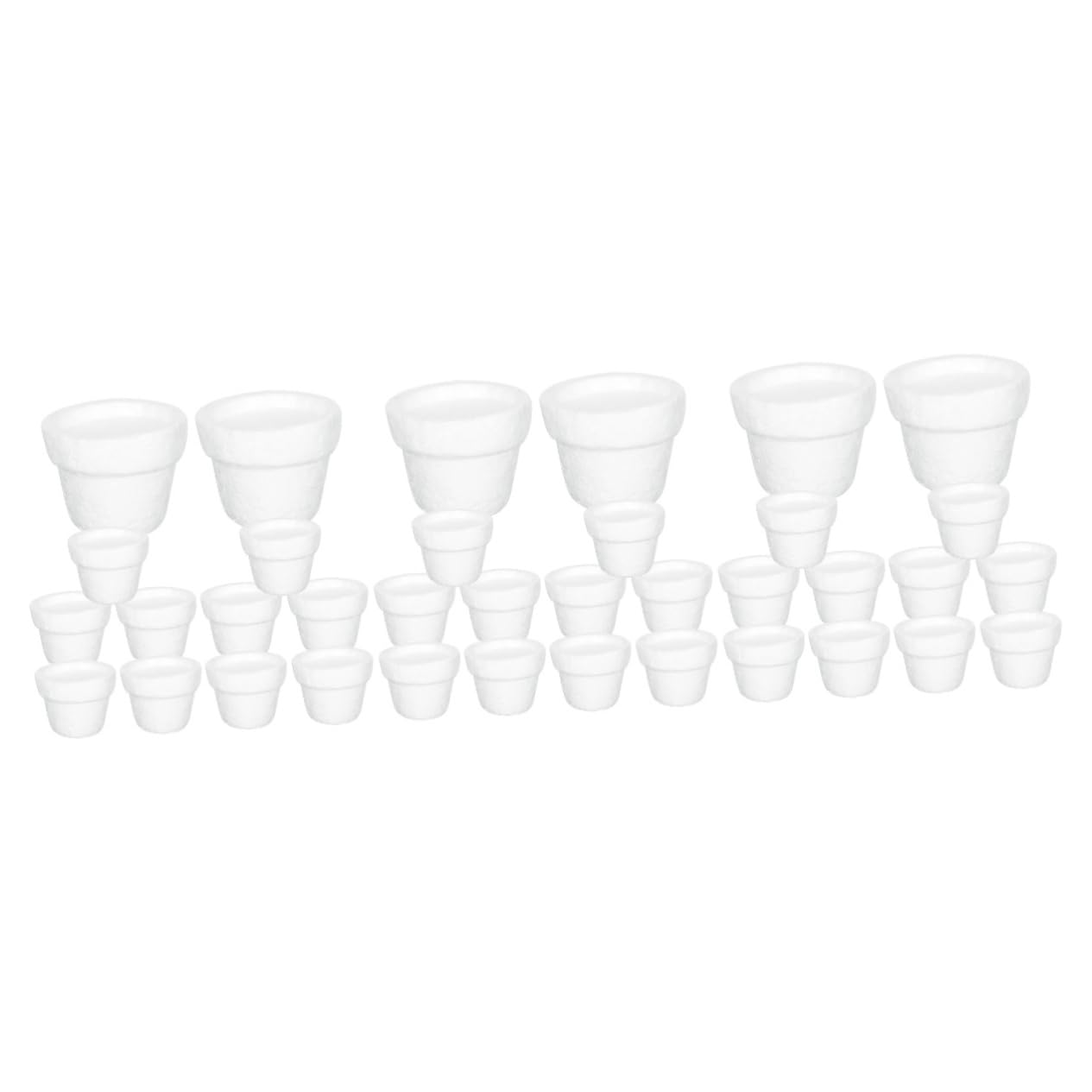 VILLCASE 36 Pcs Foam Flower Pot Polystyrene Foam Block Dry Floral Foam Blocks Gadgets for Kids Foam for Flower Arrangements Diy Foam Planters for Plants Foam Base Desert Child Dried Flowers