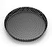 LATRAT Teglia Rotonda da Forno Antiaderente Traforata, Teglia Rotonda da Forno Antiaderente per Cucinare flan/Quiche croccanti e morbide, Grigio, 24cm