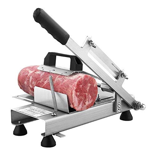 HnF Manueller gefrorener Fleischschneider aus rostfreiem Stahl, ergonomischer, Einstellbarer multifunktionaler…