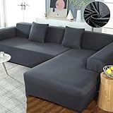 Photo Gallery copridivano con penisola elasticizzato sinistra o destra, copri divano angolare a l universale, antigraffio gatto, chaise longue, 1/2/3/4/5 posti(grigio scuro,190-230cm) Photo Gallery copridivano con penisola elasticizzato sinistra o destra, copri divano angolare a l universale, antigraffio gatto, chaise longue, 1/2/3/4/5 posti(grigio scuro,190-230cm)