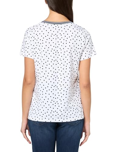 Image of Nautica Women's Solid V-Neck Short Sleeve T-Shirt Shirt