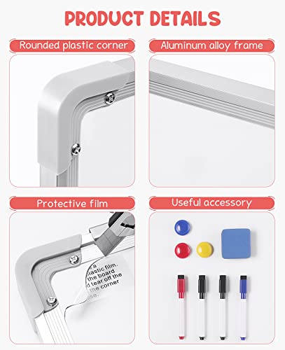 Gamenote Magnetic Dry Erase Monthly Calendar - 24" X 18" Monthly Planner Whiteboard For Wall, Large Hanging Double-Sided White Board Portable Board For Drawing For School Restaurant Office #TOP4