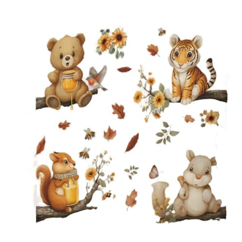 Vinilos decorativos de animales de bosque Acuarela para pared