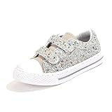 Girls Sneakers and Boys Sneakers Unisex-Child Slip On Canvas Walking Sneakers with Dual Hook and Loo
