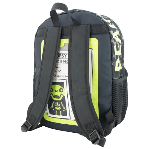 Image of AI ACCESSORY INNOVATIONS Deddy Bears Bones Plush Glow in The Dark Backpack for Girls & Boys, Creepy Cute 16 inch School Bag, Black