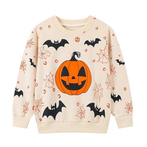 HILEELANG Boy Sweatshirts Halloween Christmas Novelty Crewneck Pullover Cotton Tops Clothing Shirts