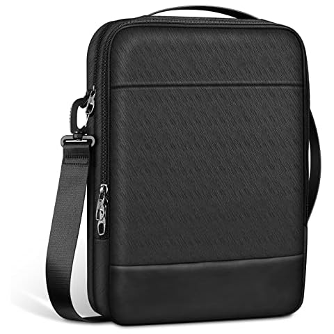 FINPAC Laptop Shoulder Bag Sleeve Case for MacBook Air 13.6 M2, MacBook Pro 14 A2779 A2442, MacBook Air/Pro 13,13.5" Surface Laptop/Book, 13" Asus Samsung Lenovo Huawei Acer Computer Chromebook, Black Cover