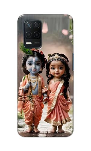 Image of Printed Hard Back Cover for Realme 8 5G Back Cover (Radha Krishna Love -J2) -190724(EA)