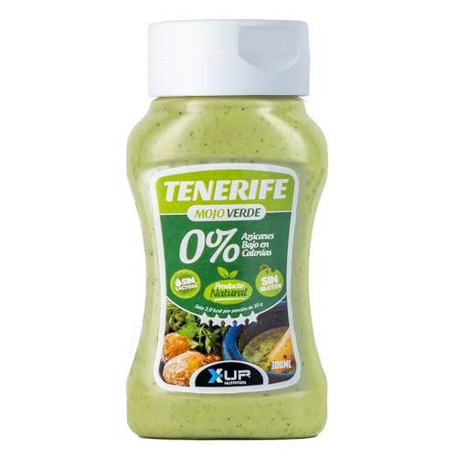 X UP NUTRITION Salsa Tenerife Mojo Verde 300 ml. Sin azucares y baja en grasa (300 ml)