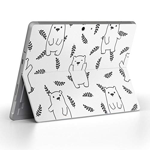 igsticker Surface Go/Surface Go 2 専用スキンシール サーフェス go シール スキン 保護 フィルム ステッカー アクセサリー 016438 シロクマ 動物