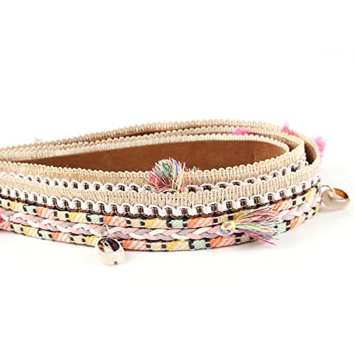 Cybling Hat Bands For Women Fedora Ethnic Ribbon Rope Beads Decor Diy Handmade Dress Belt Shell Tassel Cowboy Hats Colorful #TOP3