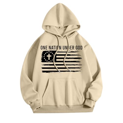 Mens Hoodies Pullover, Long Sleeve Drawstring America Hoodies, Fall Warm Top Fashion Loose Fit Holiday Clothes4